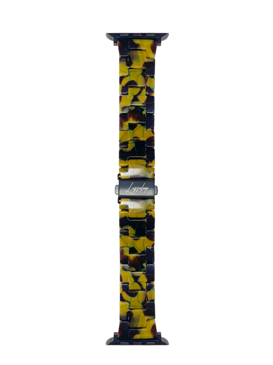 Lussoloop Fashionable Resin Apple Watch Band -Runner Green