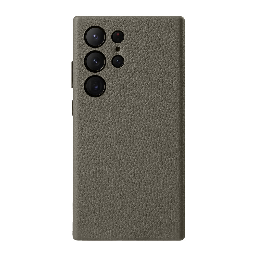 Lussoloop Premium Leather case Top-Grade CowhideTrendy Colors Shockproof Protection for Samsung Galaxy S24