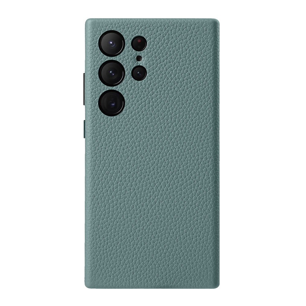 Lussoloop Premium Leather case Top-Grade CowhideTrendy Colors Shockproof Protection for Samsung Galaxy S24