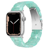 Lussoloop Fashionable Resin Apple Watch Band -Ice Green