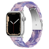 Lussoloop Fashionable Resin Apple Watch Band -Purple Pink