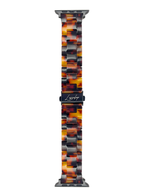 Lussoloop Fashionable Resin Apple Watch Band -Amber