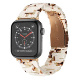 Lussoloop Fashionable Resin Apple Watch Band -Nougat