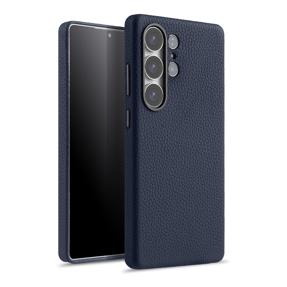 Lussoloop Premium Leather case Top-Grade CowhideTrendy Colors Shockproof Protection for Samsung Galaxy S25
