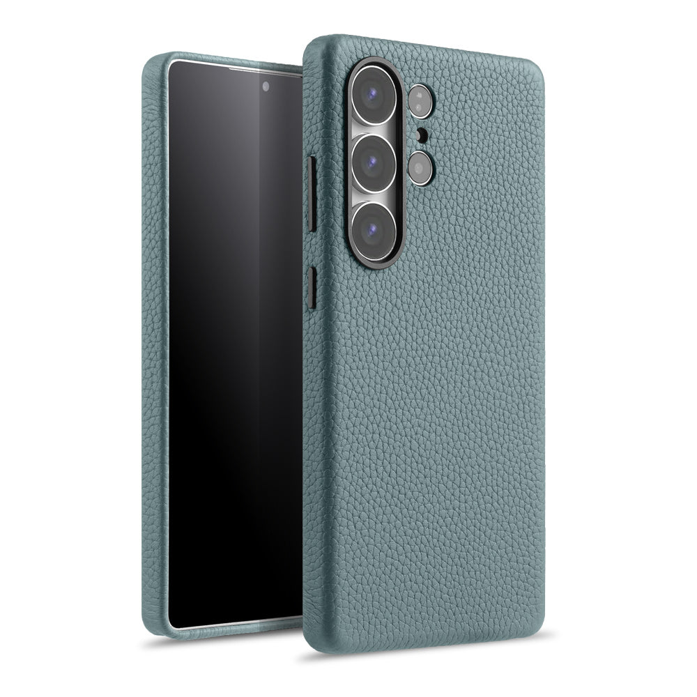Lussoloop Premium Leather case Top-Grade CowhideTrendy Colors Shockproof Protection for Samsung Galaxy S25