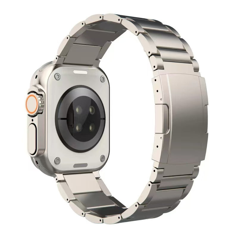 Lussoloop Titanium Pro Strap for Apple watch - Secure Fold Clasp