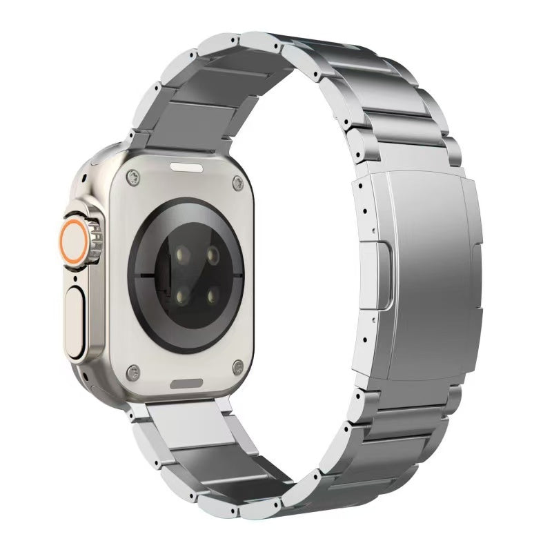 Lussoloop Titanium Pro Strap for Apple watch - Secure Fold Clasp