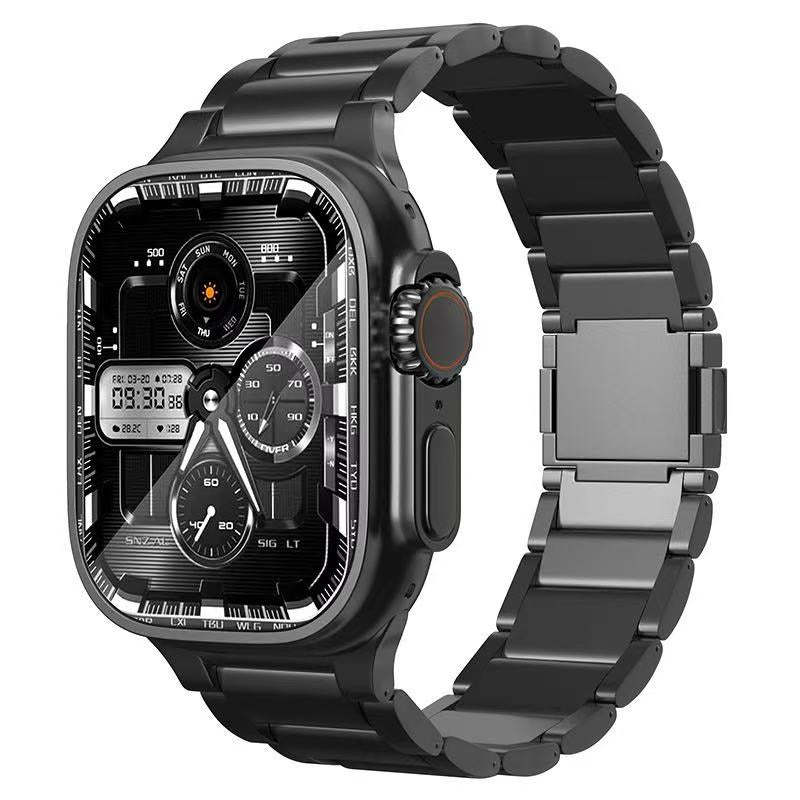 Lussoloop UltraLight Titanium Strap for Apple watch- Quick-Fold Clasp System
