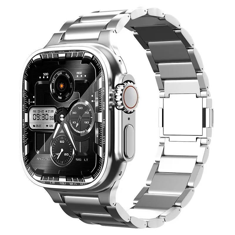 Lussoloop UltraLight Titanium Strap for Apple watch- Quick-Fold Clasp System