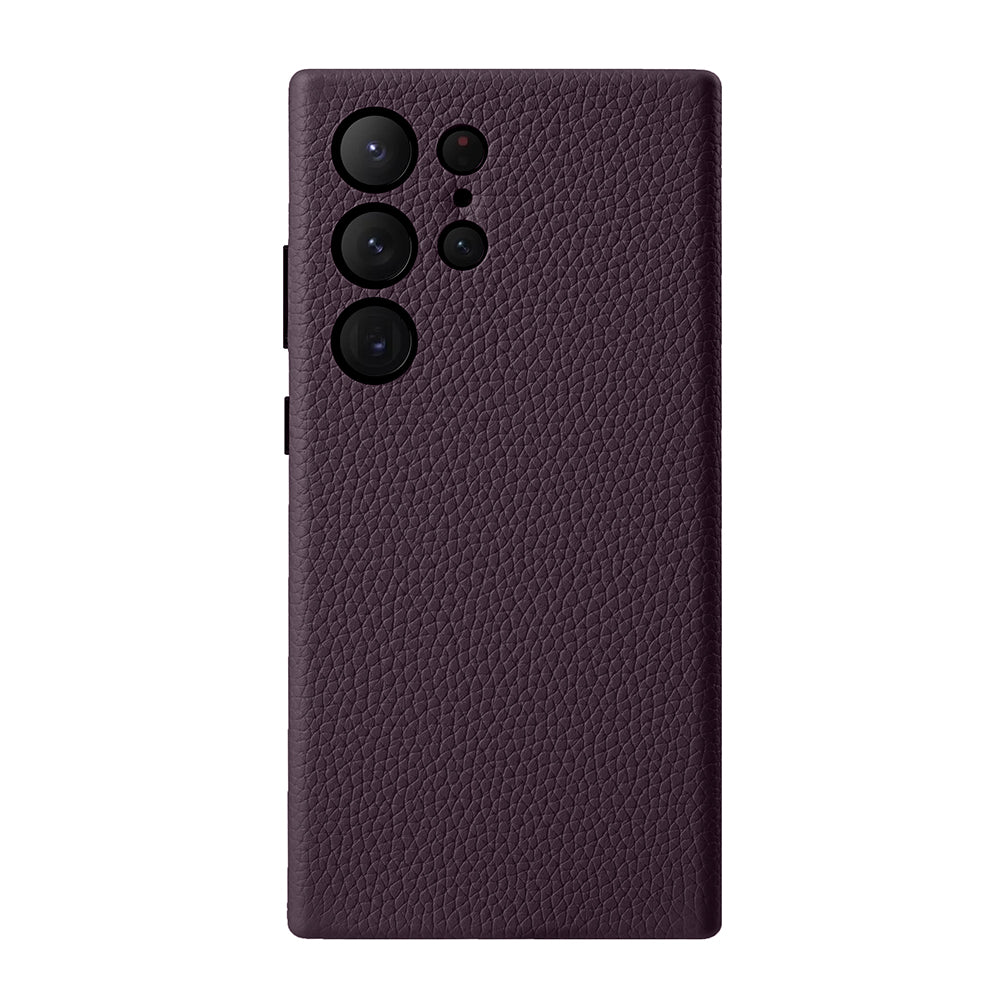 Lussoloop Premium Leather case Top-Grade CowhideTrendy Colors Shockproof Protection for Samsung Galaxy S24