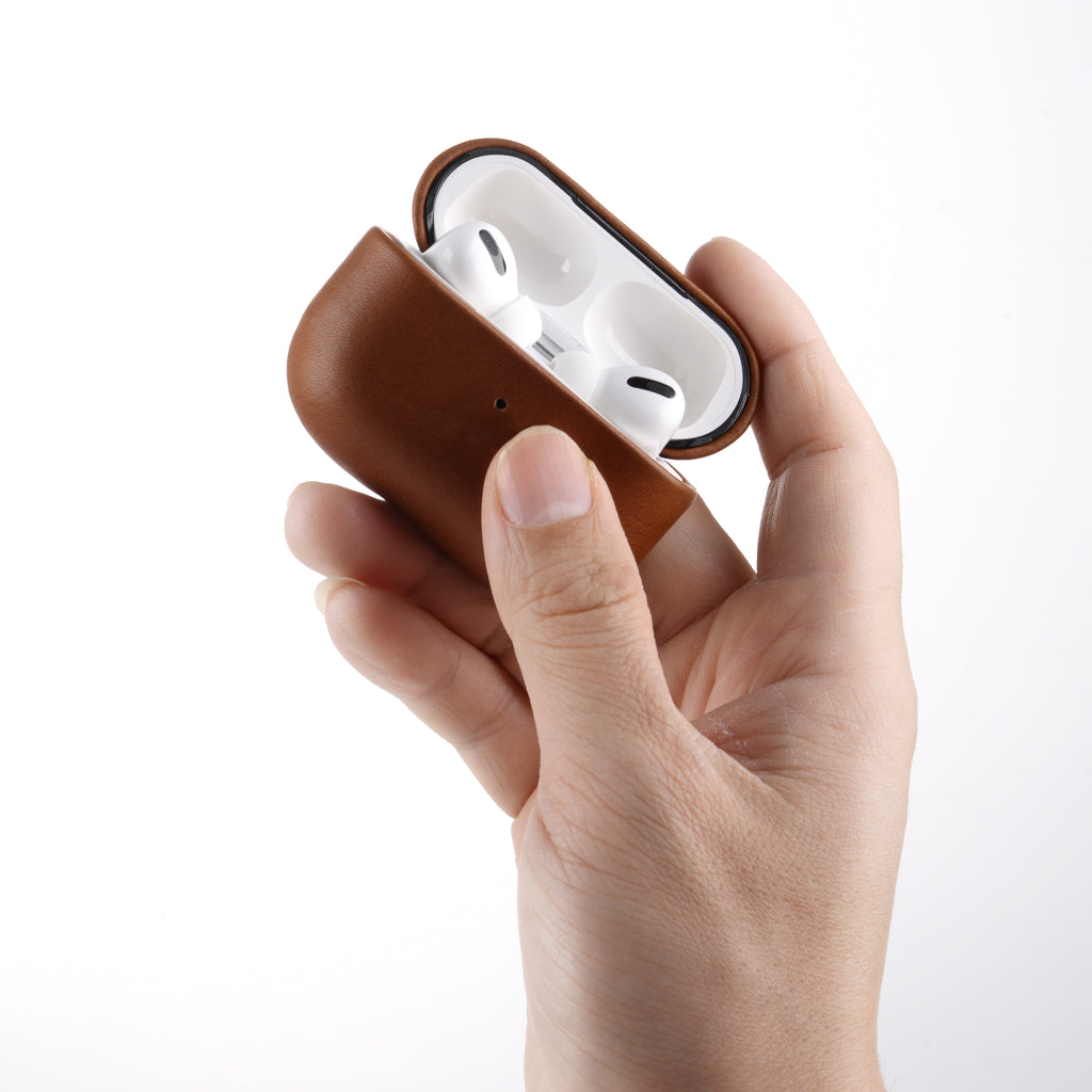 Lussoloop Premium Leather case Barenia Leather Airpods Pro Cover