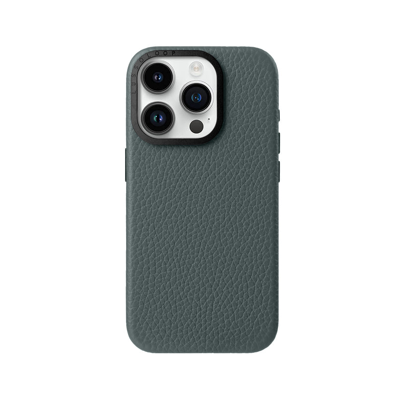 Lussoloop Premium Leather case Top-Grade CowhideTrendy Colors Shockproof Protection for iPhone 15