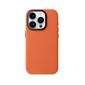 Lussoloop Premium Leather case Top-Grade CowhideTrendy Colors Shockproof Protection for iPhone 15