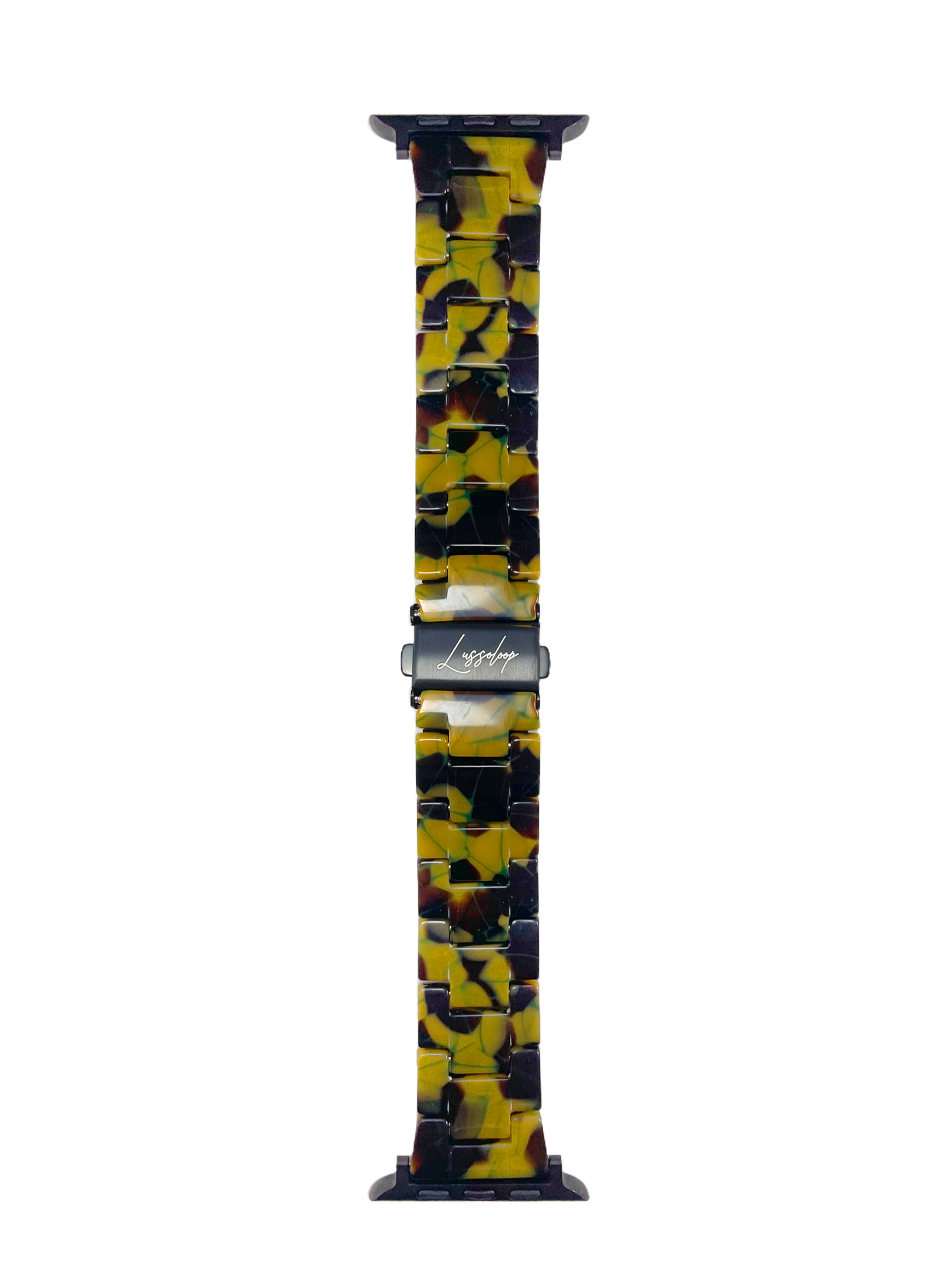 Lussoloop Fashionable Resin Apple Watch Band -Runner Green