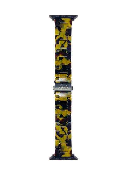 Lussoloop Fashionable Resin Apple Watch Band -Runner Green