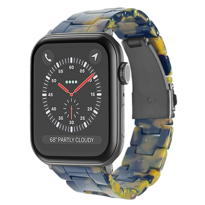 Lussoloop Fashionable Resin Apple Watch Band -Runner Green