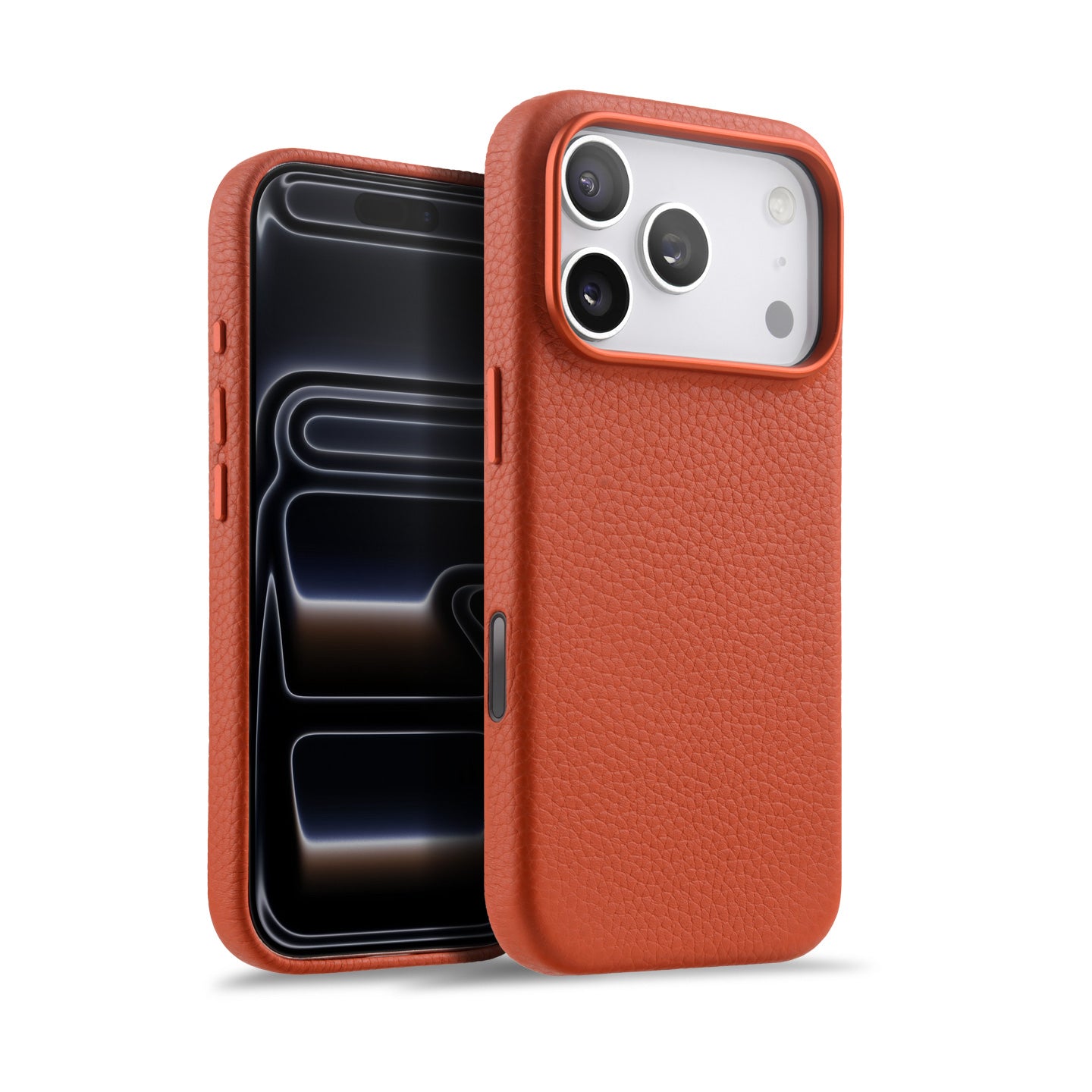 Lussoloop Premium Leather case Top-Grade CowhideTrendy Colors Shockproof Protection for iPhone 17