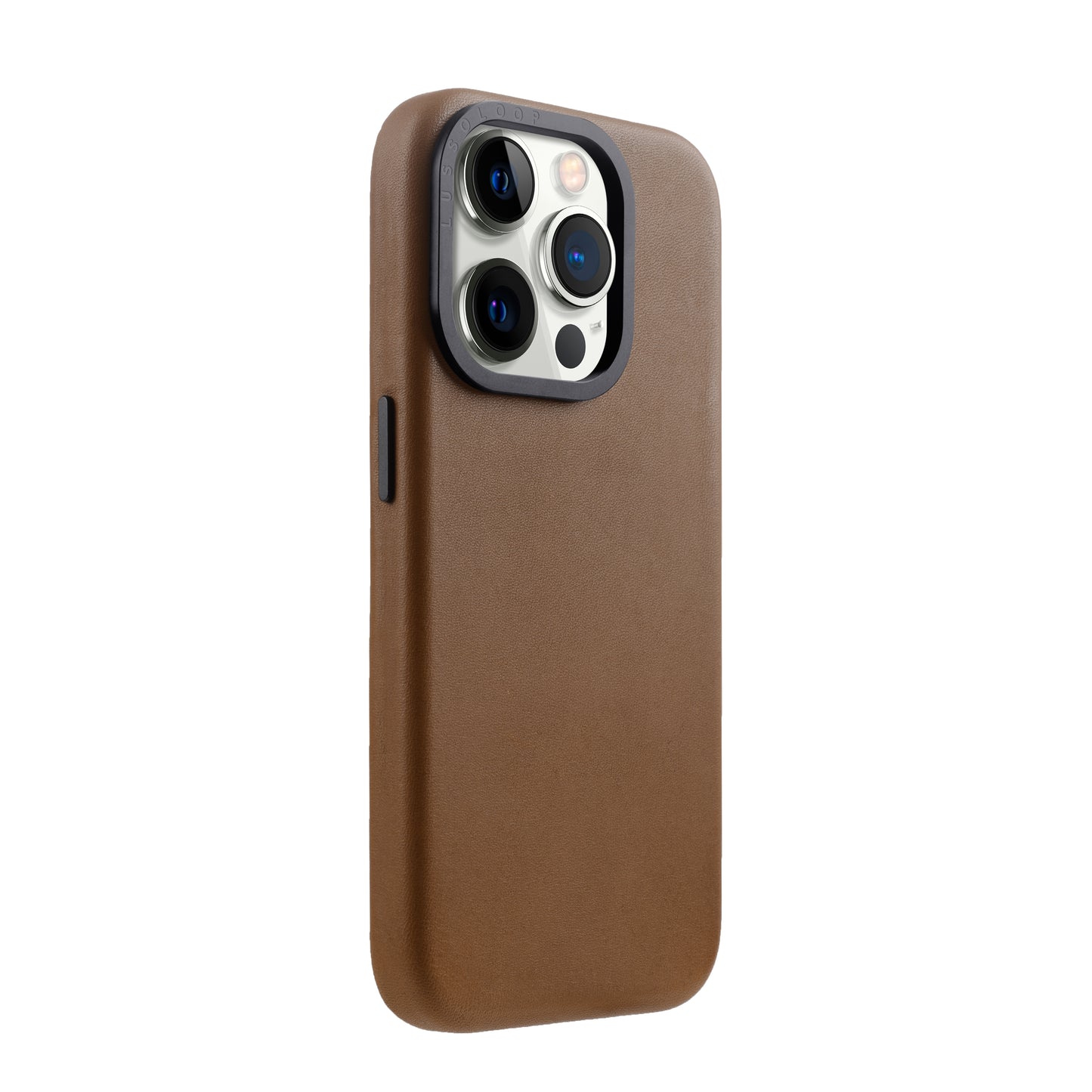Lussoloop Premium Leather Phone Case Barenia Leather Case with MagSafe for iPhone 15