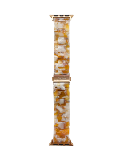 Lussoloop Fashionable Resin Apple Watch Band -Lysimachia