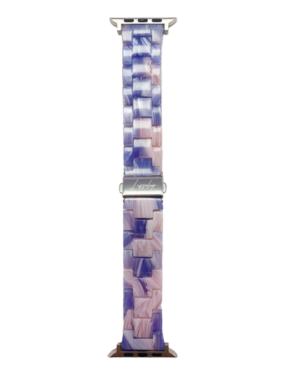 Lussoloop Fashionable Resin Apple Watch Band -Purple Pink