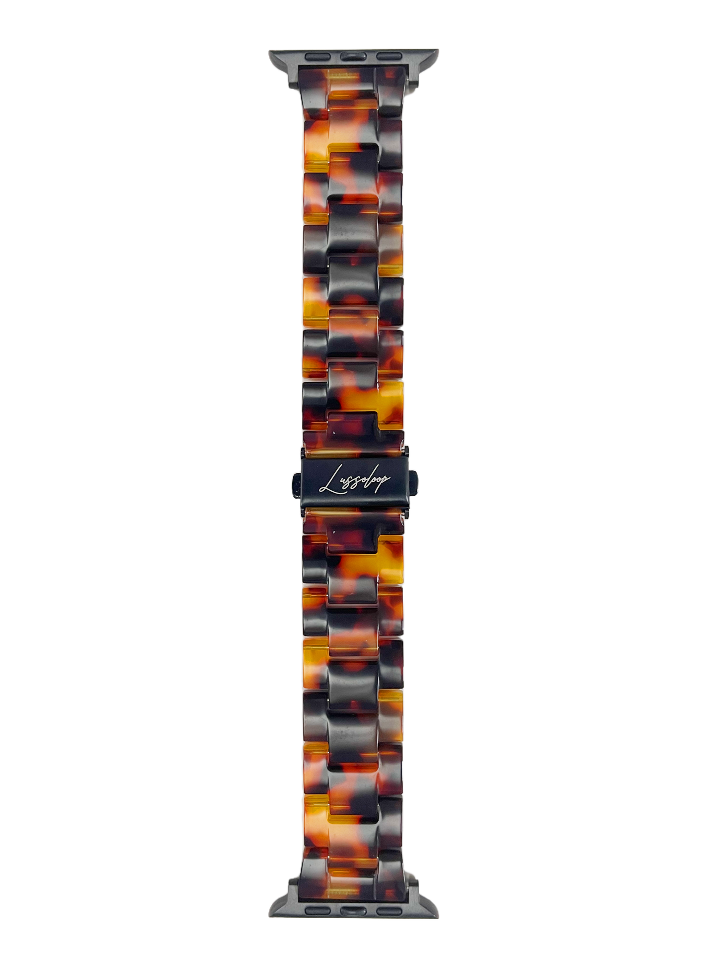 Lussoloop Fashionable Resin Apple Watch Band -Amber