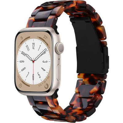 Lussoloop Fashionable Resin Apple Watch Band -Amber