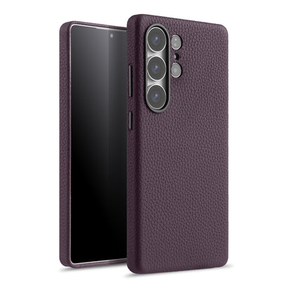 Lussoloop Premium Leather case Top-Grade CowhideTrendy Colors Shockproof Protection for Samsung Galaxy S25