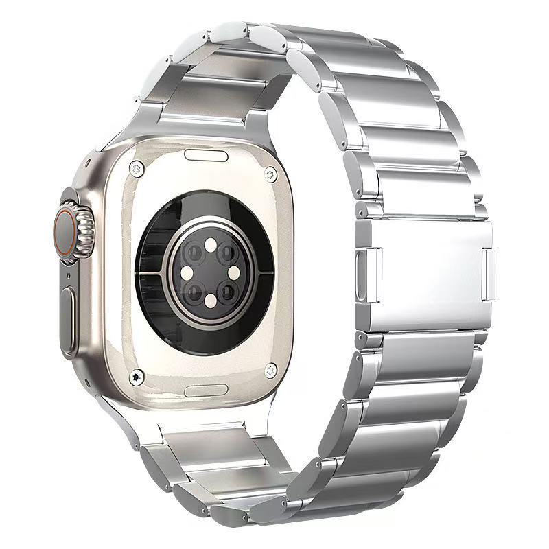 Lussoloop UltraLight Titanium Strap for Apple watch- Quick-Fold Clasp System