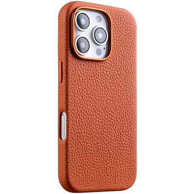 Lussoloop Premium Leather case Top-Grade CowhideTrendy Colors Shockproof Protection for iPhone 16