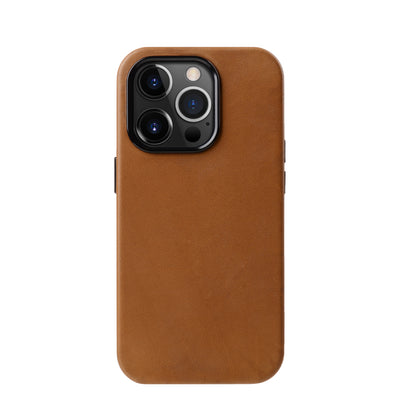 Lussoloop Premium Leather Phone Case Barenia Leather Case with MagSafe for iPhone 14 Pro
