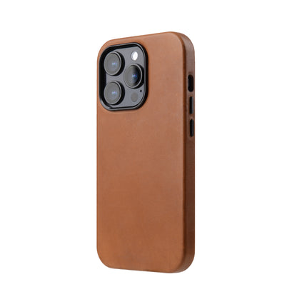 Lussoloop Premium Leather Phone Case Barenia Leather Case with MagSafe for iPhone 14 Pro