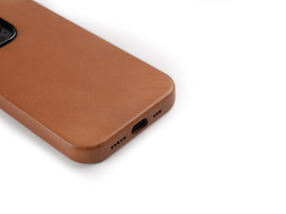 Lussoloop Premium Leather Phone Case Barenia Leather Case with MagSafe for iPhone 14 Pro
