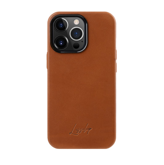 Lussoloop Premium Leather case Barenia Leather Case with MagSafe for iPhone 13 Pro