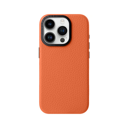 Lussoloop Premium Leather case Top-Grade CowhideTrendy Colors Shockproof Protection for iPhone 15