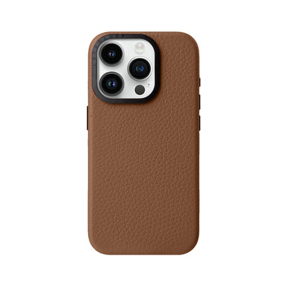 Lussoloop Premium Leather case Top-Grade CowhideTrendy Colors Shockproof Protection for iPhone 15