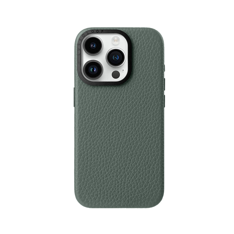 Lussoloop Premium Leather case Top-Grade CowhideTrendy Colors Shockproof Protection for iPhone 15